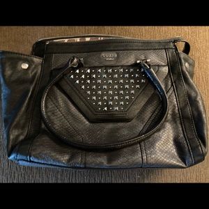 Guess studded black purse excellent condition.